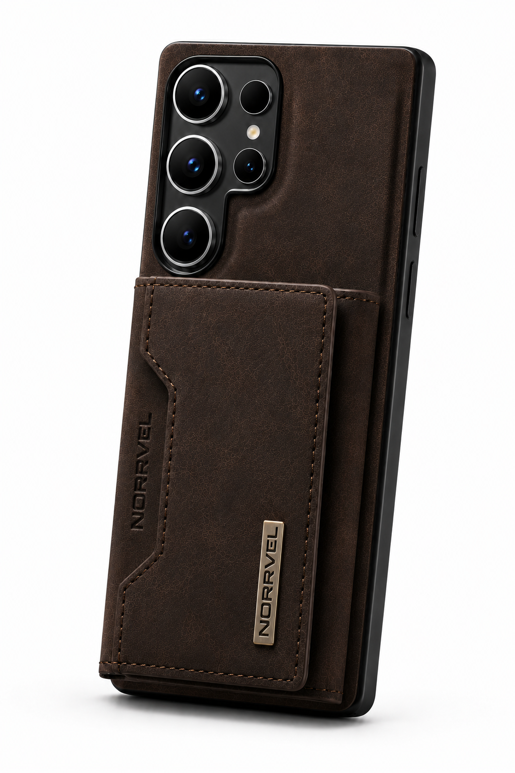 Samsung Galaxy Ultra Läderskal med Magnetisk Plånbok – 2-in-1 Espresso