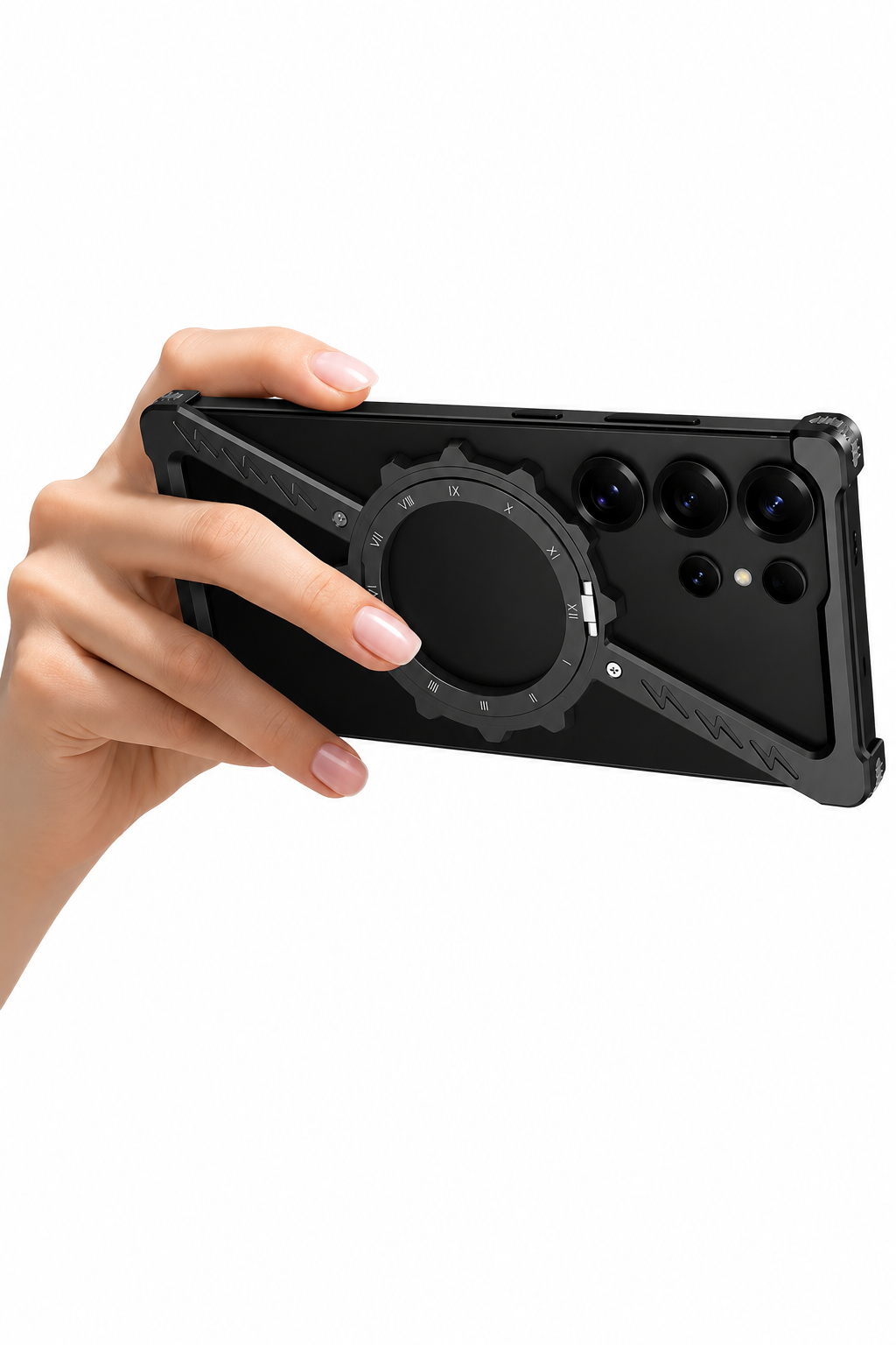 Samsung Galaxy Ultra Skal – Elektroplätering & Ihålig Bracket-design